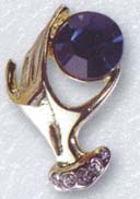 Фаберлик в Ижевске. Брошь - Рука с синим камнем.